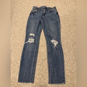 Old Navy Blue Ripped Skinny Jeans